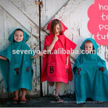 Высокое качество 100% хлопок детские полотенце с капюшоном мультфильм капюшоном халат дети хлопок ванна полотенца ГДТ-9013 фабрики Китая